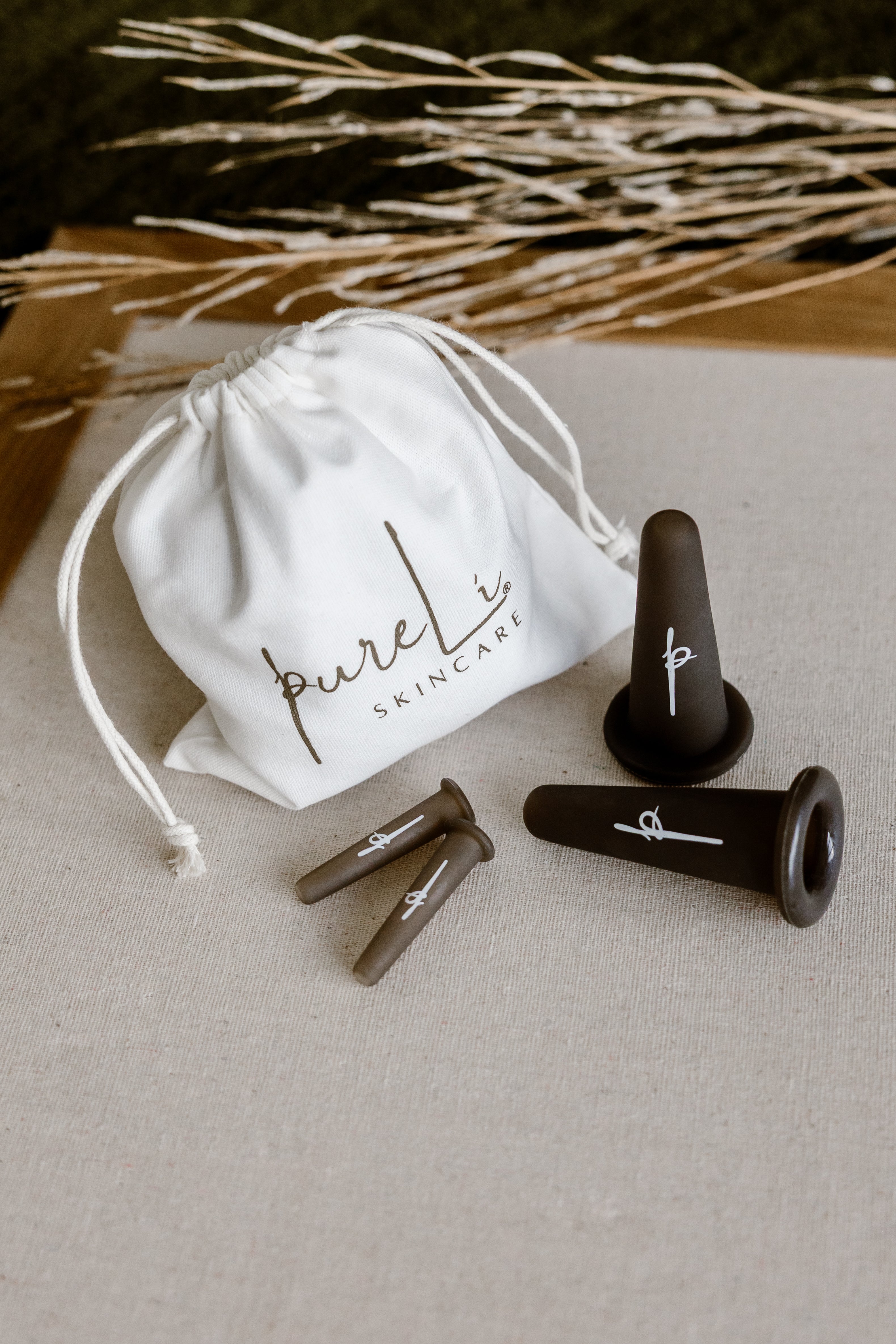 Face cupping set met opbergzakje, zonder face oil